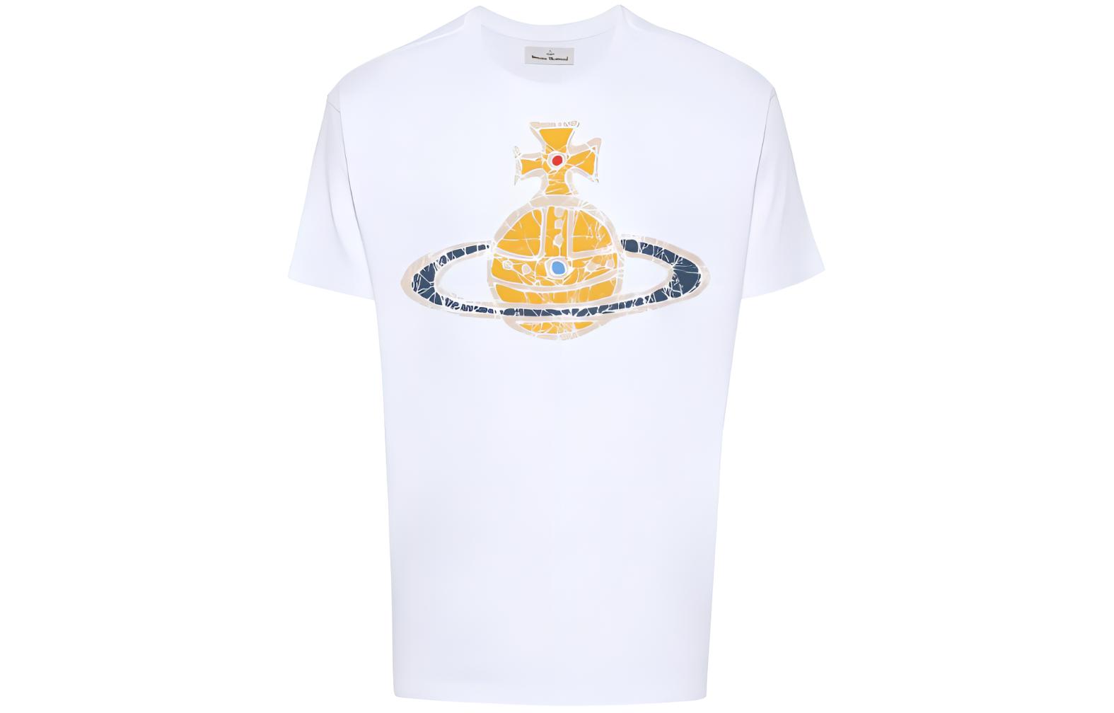 Vivienne Westwood Logo Print Crew Neck Short Sleeve T-Shirt  Tee 3G01001L-J001M-A401