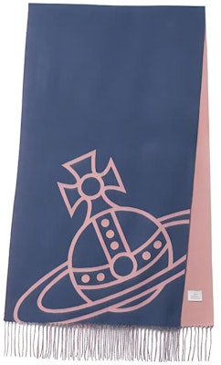 Vivienne Westwood Logo Selendang Bulu Unisex Pasangan - Biru Navy 506360225 Buy Vivienne Westwood Logo Selendang Bulu Unisex Pasangan - Biru Navy 506360225