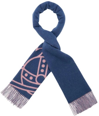 Vivienne Westwood Logo Selendang Bulu Unisex Pasangan - Biru Navy 506360225 Purchase Vivienne Westwood Logo Selendang Bulu Unisex Pasangan - Biru Navy 506360225