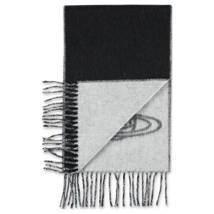 Lookbook Bufanda Unisex Vivienne Westwood de Lana con Logo Negro/Rosa 81030006W00ZHN401