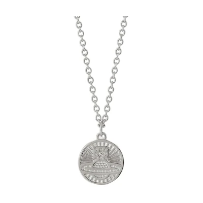 Vivienne Westwood MAN Richmond Pendant Round Brass Necklace for Men. 63020301W004W004