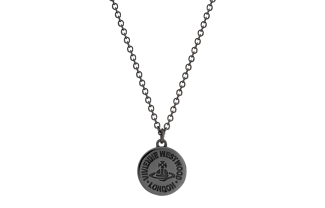 Vivienne Westwood MAN Richmond Saturn Engraved Pendant Necklace Gold-Tone for Men. 63020301-S001-FJ 圖 3
