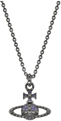 Kalung Liontin Vivienne Westwood Mayfair Bas Relief Gunmetal Kristal Ungu. 8050889826996 Buy Kalung Liontin Vivienne Westwood Mayfair Bas Relief Gunmetal Kristal Ungu. 8050889826996