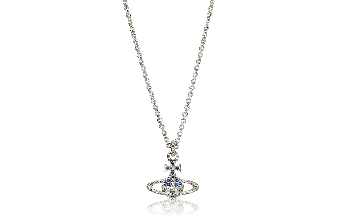 Buy 薇薇安·韦斯特伍德梅费尔银色土星铆钉黄铜项链情侣款 6302005202W112