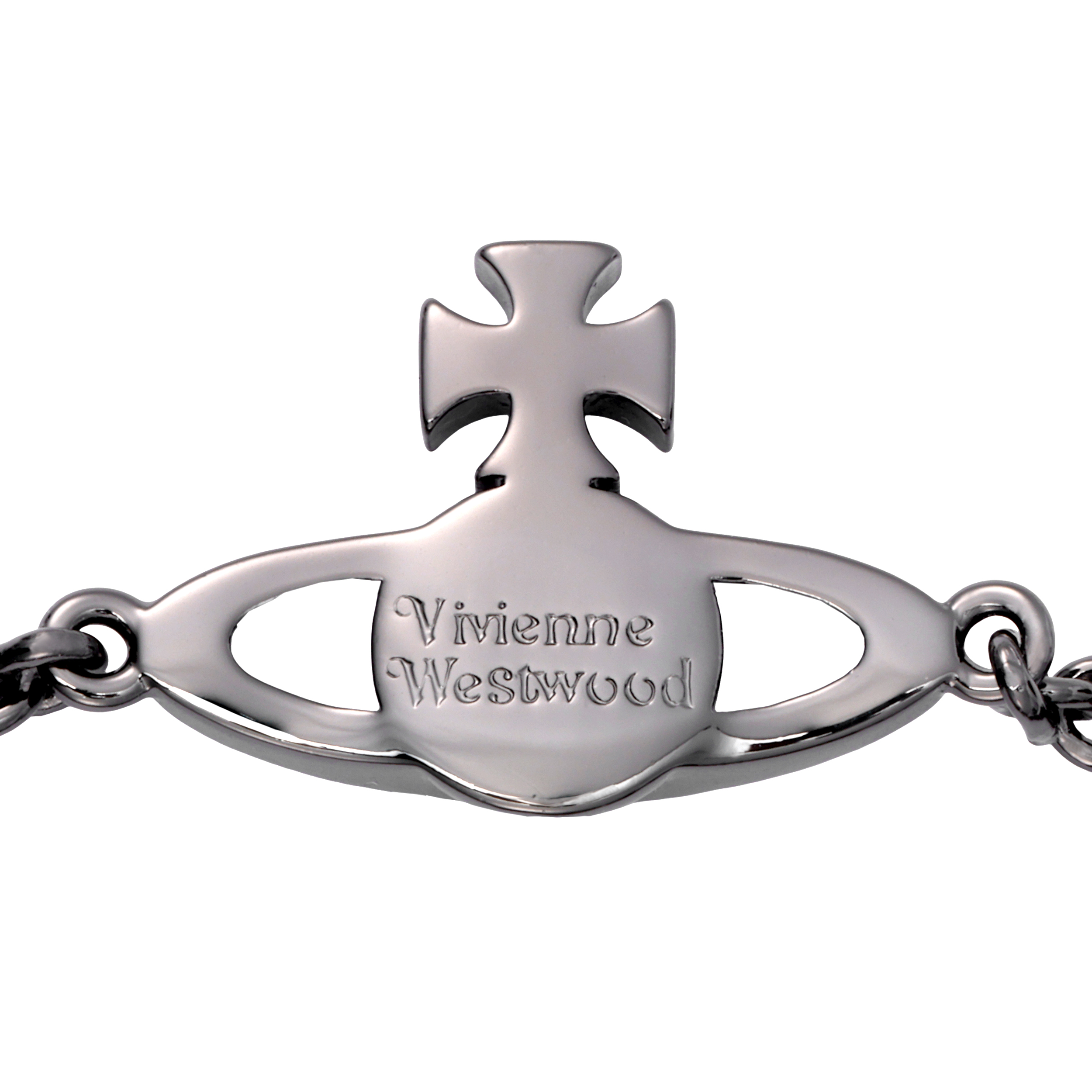 Purchase 薇薇安·魏斯伍德 Mayfair 黑槍色鉚釘土星手鏈 男士經典款 61020215-02N101