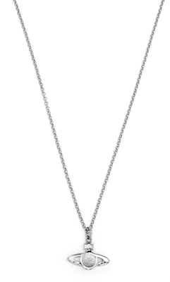 薇薇安·魏斯伍德迷你水晶土星吊墜項鍊槍色金屬飾品。 63020104S108S108 Lookbook 薇薇安·魏斯伍德迷你水晶土星吊墜項鍊槍色金屬飾品。 63020104S108S108