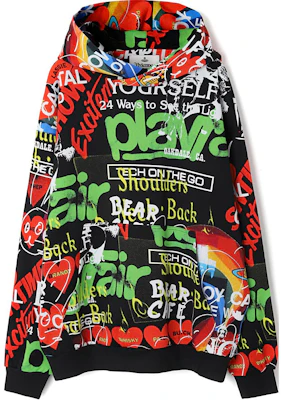 薇薇安·魏斯伍德 多彩字母印花連帽長袖上衣 3I010003J005BG0O301 Buy 薇薇安·魏斯伍德 多彩字母印花連帽長袖上衣 3I010003J005BG0O301
