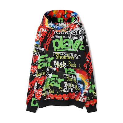 Vivienne Westwood Multicolor Letter Print Hoodie Long Sleeve 3I010003J005BG0O301