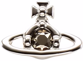 Vivienne Westwood Nano Solitaire Orb Brass Earring Silver Unisex Single Piece. 6201008602P116CN Vivienne Westwood Nano Solitaire Orb Brass Earring Silver Unisex Single Piece. 6201008602P116CN