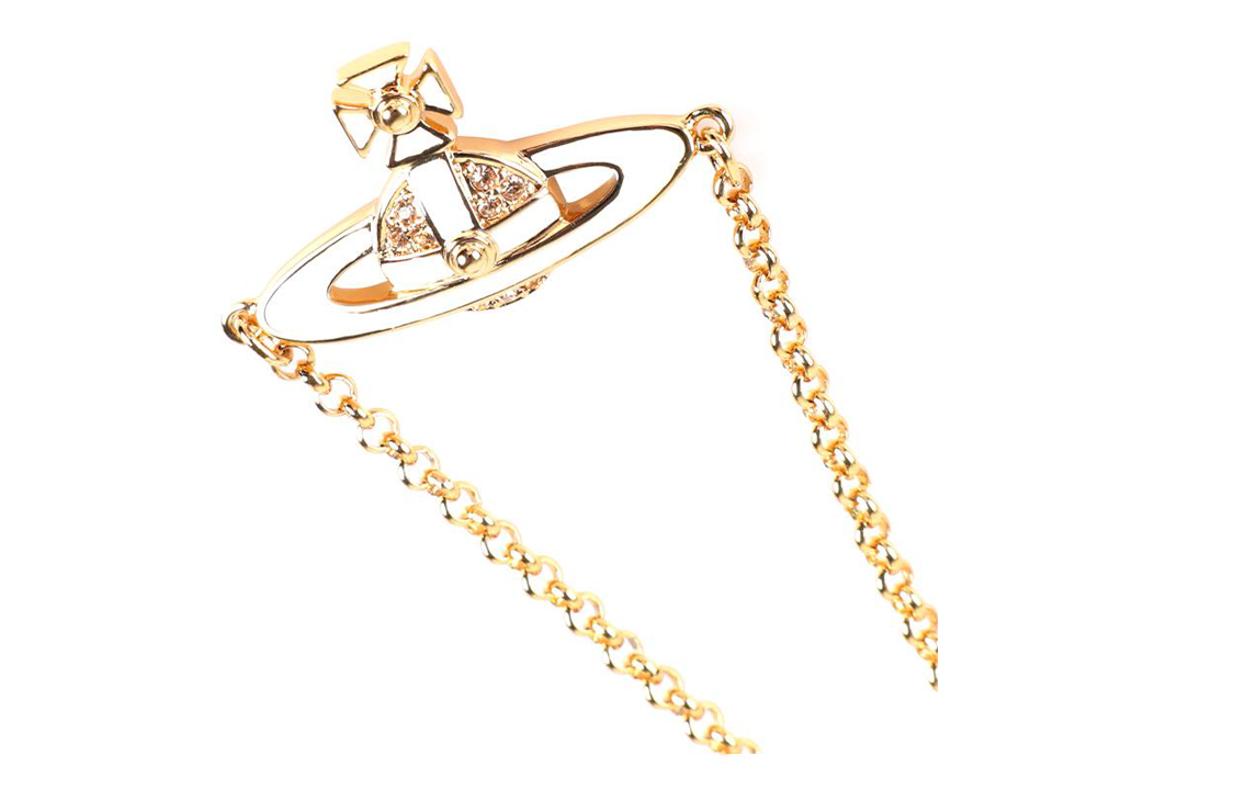 Vivienne Westwood Neil Saturn Porcelain Bracelet Unisex Gold/White Couple Design. 61020210-02R281-CN 圖 4