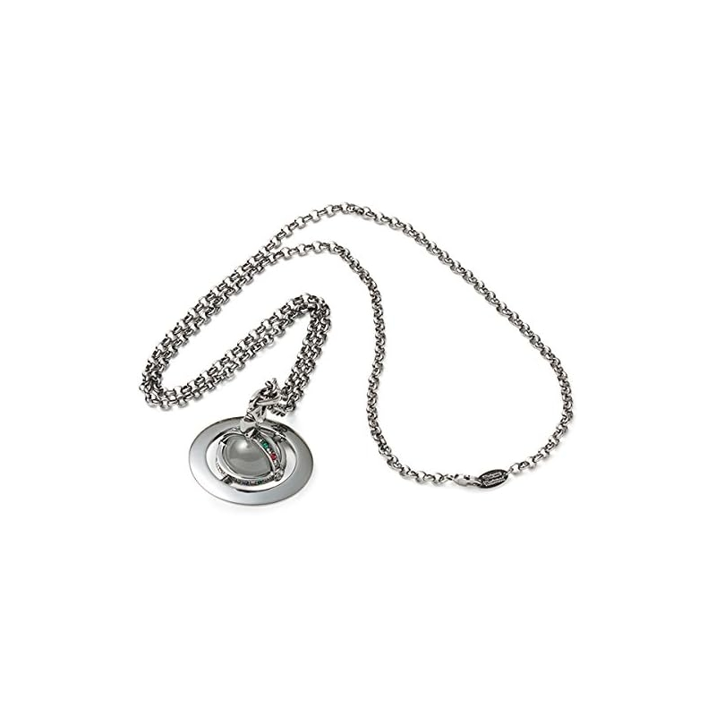 Vivienne Westwood New Small Orb Pendant Necklace Gunmetal Unisex Couple Style. 63020096-02S001-CN