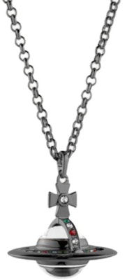 Vivienne Westwood全新小圓球吊墜項鍊槍色中性情侶款. 63020096-02S001-CN Order Vivienne Westwood全新小圓球吊墜項鍊槍色中性情侶款. 63020096-02S001-CN