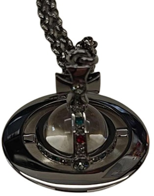 Vivienne Westwood全新小圓球吊墜項鍊槍色中性情侶款. 63020096-02S001-CN Shop Vivienne Westwood全新小圓球吊墜項鍊槍色中性情侶款. 63020096-02S001-CN