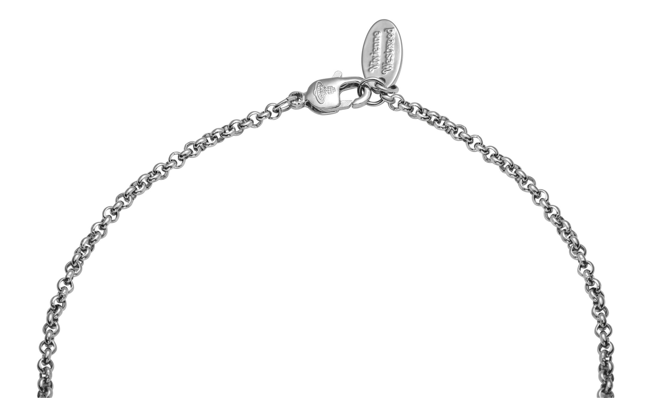 Vivienne Westwood New Tiny Orb Necklace Unisex Couples Green & Silver. 63020224020181-CN001 圖 5