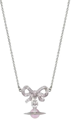 Collar Vivienne Westwood Octavie Rosa Saturno con Lazo Unisex Plata-Rosa Regalo Parejas 6303002701P356 Buy Collar Vivienne Westwood Octavie Rosa Saturno con Lazo Unisex Plata-Rosa Regalo Parejas 6303002701P356