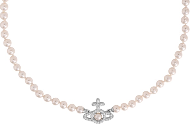 薇薇安·魏斯伍德奧林匹亞珍珠十字土星鉑金項鍊 男女銀色款 6301011P02P373 Lookbook 薇薇安·魏斯伍德奧林匹亞珍珠十字土星鉑金項鍊 男女銀色款 6301011P02P373