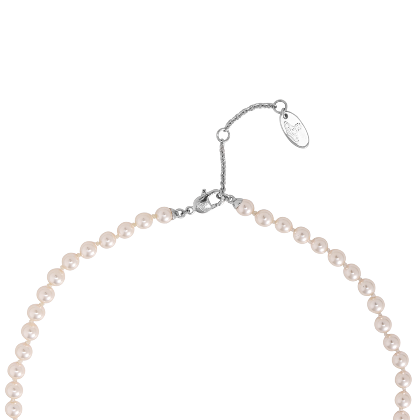 Purchase 薇薇安·魏斯伍德奧林匹亞珍珠十字土星鉑金項鍊 男女銀色款 6301011P02P373