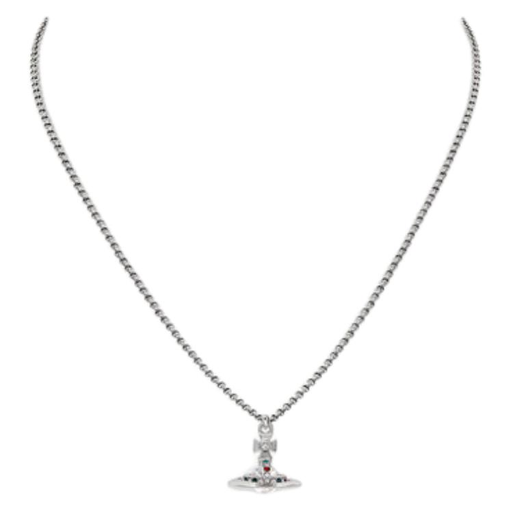 Vivienne Westwood Orb Design Silver Brass Necklace for Men. 8050889136323 圖 3