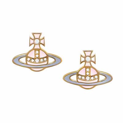 Vivienne Westwood Orb Pattern Brass Earrings for Women - Gold. 6201035U-02R808
