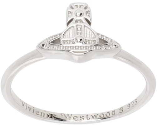 Anillo Unisex Plateado Vivienne Westwood Oslo Saturno Grabado Plata Reciclada 925. 241314M147037 Lookbook Anillo Unisex Plateado Vivienne Westwood Oslo Saturno Grabado Plata Reciclada 925. 241314M147037