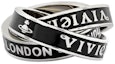 Lookbook Anillo Unisex Vivienne Westwood Percy Saturn Tres Aros Cerámica Negra pareja 6404016Q01P107P107