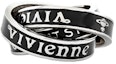 Shop Anillo Unisex Vivienne Westwood Percy Saturn Tres Aros Cerámica Negra pareja 6404016Q01P107P107