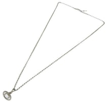 Vivienne Westwood Petite Orb Transparent Saturn Pendant Necklace Silver. 630203A1-02P296-CN Vivienne Westwood Petite Orb Transparent Saturn Pendant Necklace Silver. 630203A1-02P296-CN