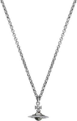 薇薇安·魏斯伍德小款透明土星吊墜項鍊銀色款 630203A1-02P296-CN Shop 薇薇安·魏斯伍德小款透明土星吊墜項鍊銀色款 630203A1-02P296-CN