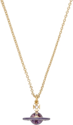 薇薇安·魏斯伍德 petite 原創土星吊墜黃銅項鍊 男女款 紫色 6302039J02R653R653 Buy 薇薇安·魏斯伍德 petite 原創土星吊墜黃銅項鍊 男女款 紫色 6302039J02R653R653