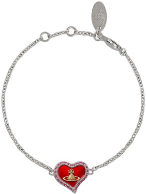 薇薇安西木 Petra 不規則心型土星logo手鍊 銀色 男女適用 8050889743996 Order 薇薇安西木 Petra 不規則心型土星logo手鍊 銀色 男女適用 8050889743996