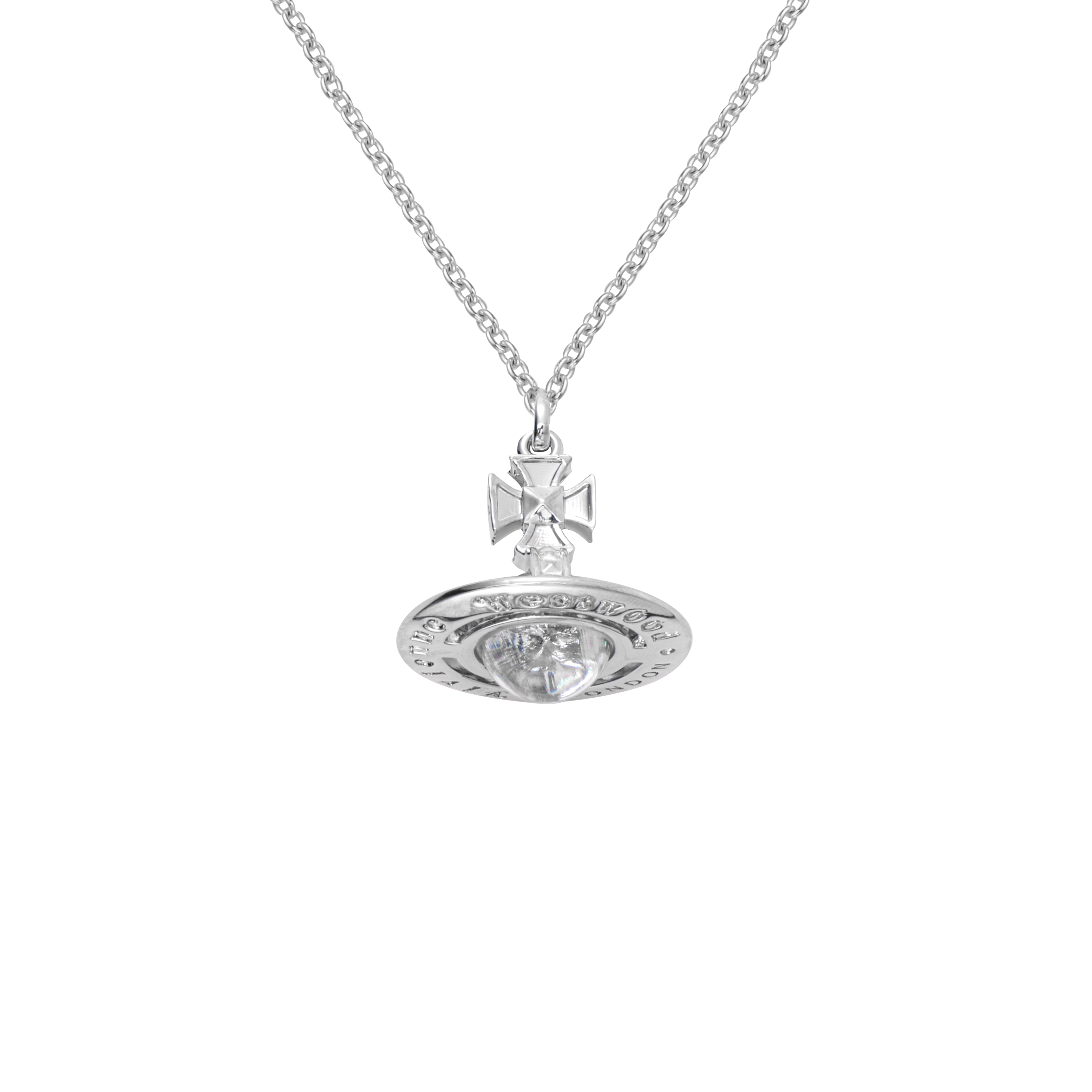 Vivienne Westwood Pina Small Saturn Pendant Brass Necklace Unisex Silver. 6302011302P116CNP116 圖 2