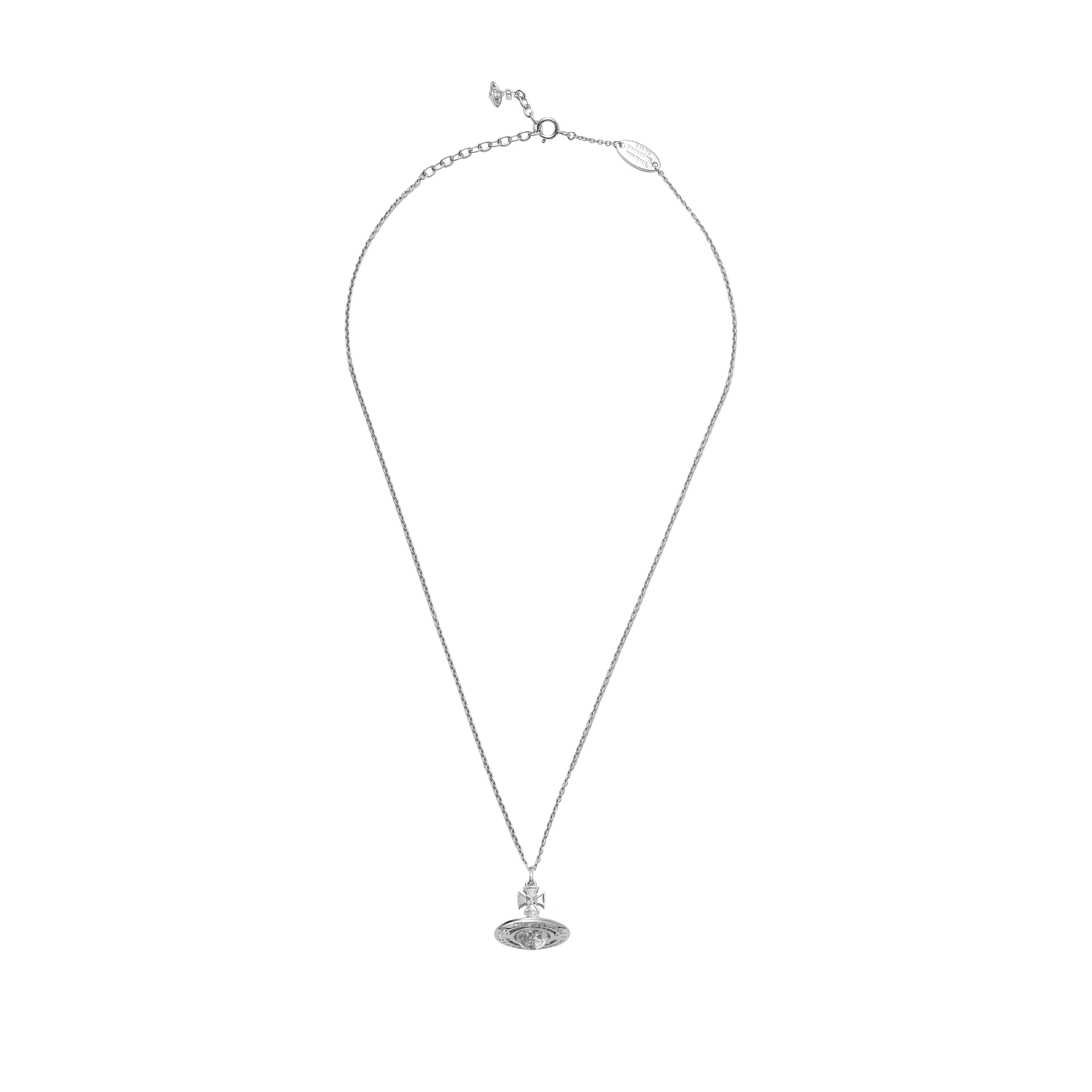 Vivienne Westwood Pina Small Saturn Pendant Brass Necklace Unisex Silver. 6302011302P116CNP116 圖 4