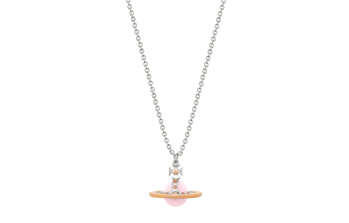 Vivienne Westwood Pink Orb Pendant Necklace Unisex with Crystals and Enamel. 8050889744184 圖 2