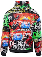 Vivienne Westwood Pullover Hoodie Loose Fit Letter Print Unisex Black Sweatshirt 3I010003-J005B-G0 Vivienne Westwood Pullover Hoodie Loose Fit Letter Print Unisex Black Sweatshirt 3I010003-J005B-G0