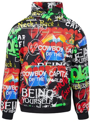 薇薇恩·魏斯伍德宽松字母印花男女同款黑色卫衣 3I010003-J005B-G0 Buy 薇薇恩·魏斯伍德宽松字母印花男女同款黑色卫衣 3I010003-J005B-G0