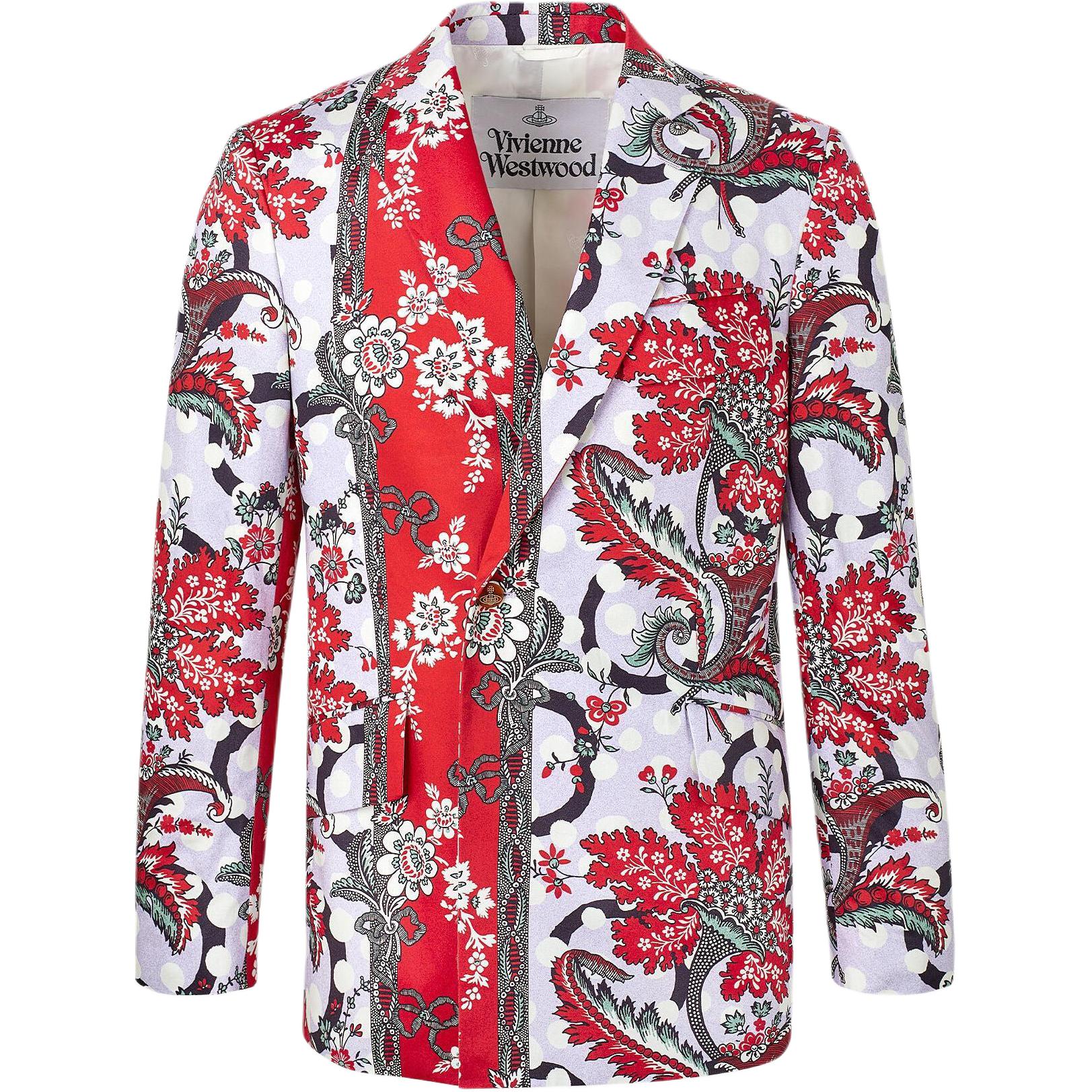 Vivienne Westwood Red Floral Printed Long-Sleeve Jacket 23010017-W00H8-H311