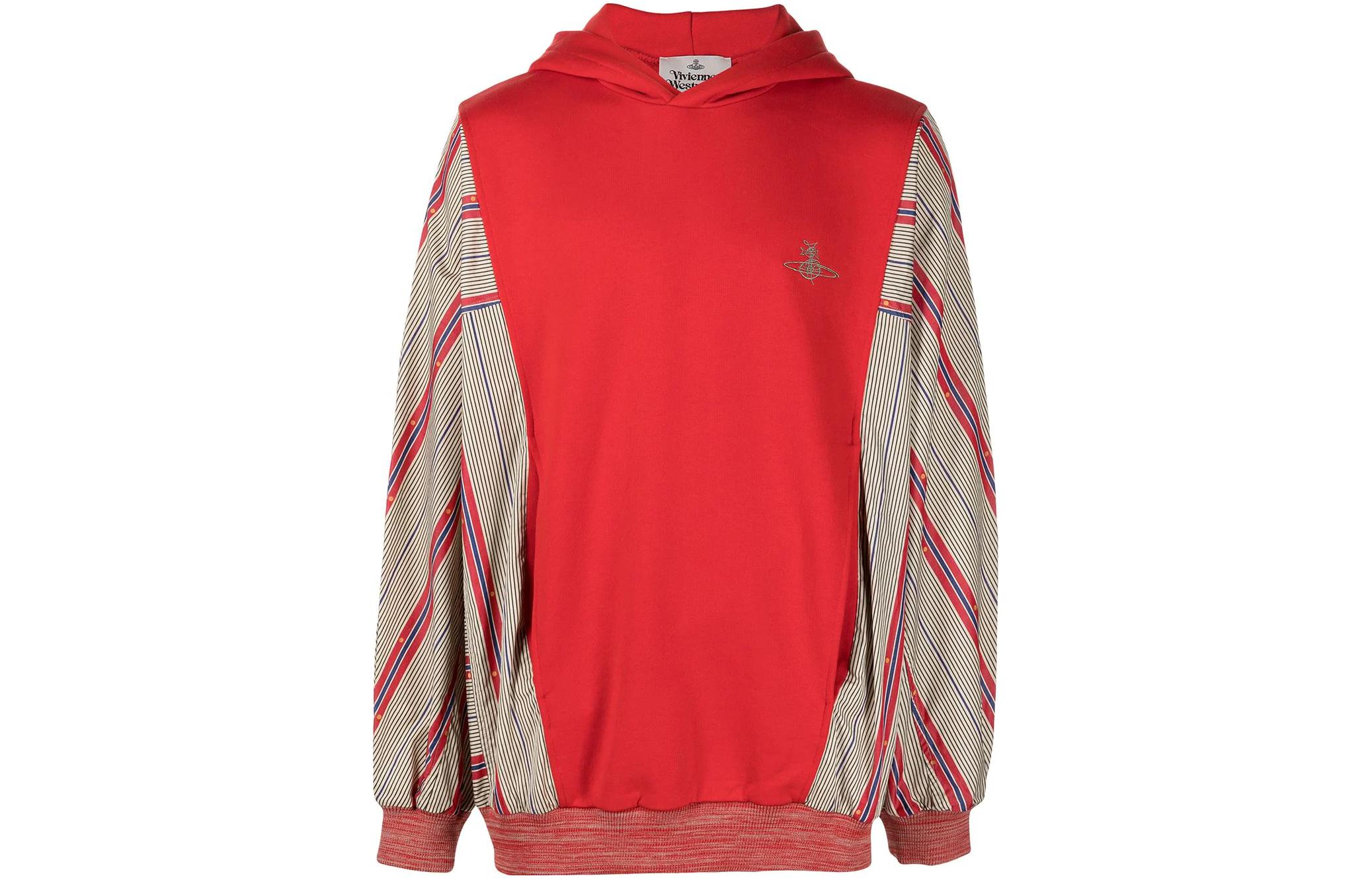 Vivienne Westwood Shadow Printed Red Hoodie Unisex Long Sleeve 2I010002C000GPOO101