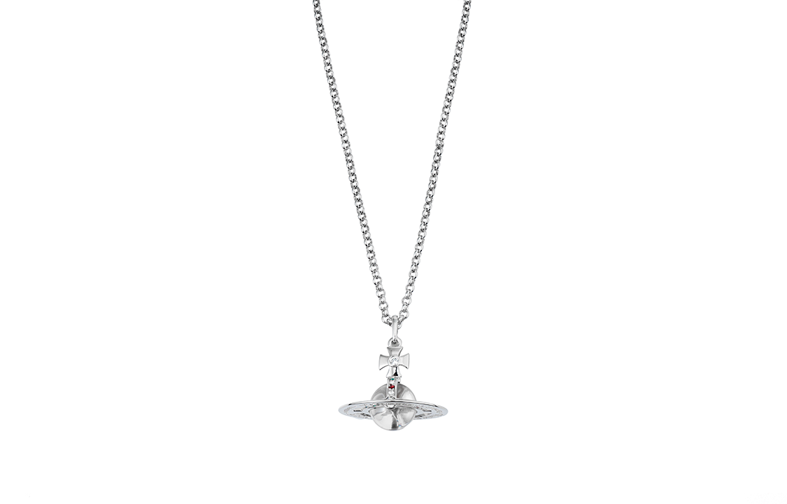 Vivienne Westwood Silver Saturn Pendant Necklace Unisex Couple Edition. 6302009602P019 圖 2