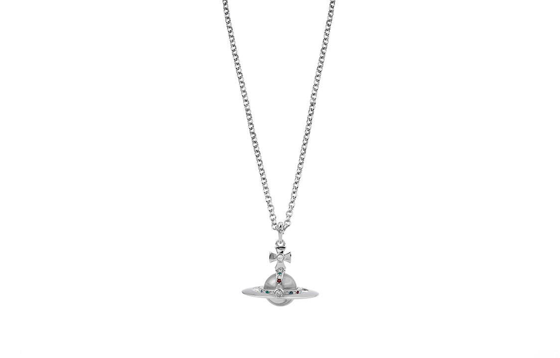 Vivienne Westwood Silver Saturn Pendant Necklace Unisex Couple Edition. 6302009602P019 圖 3