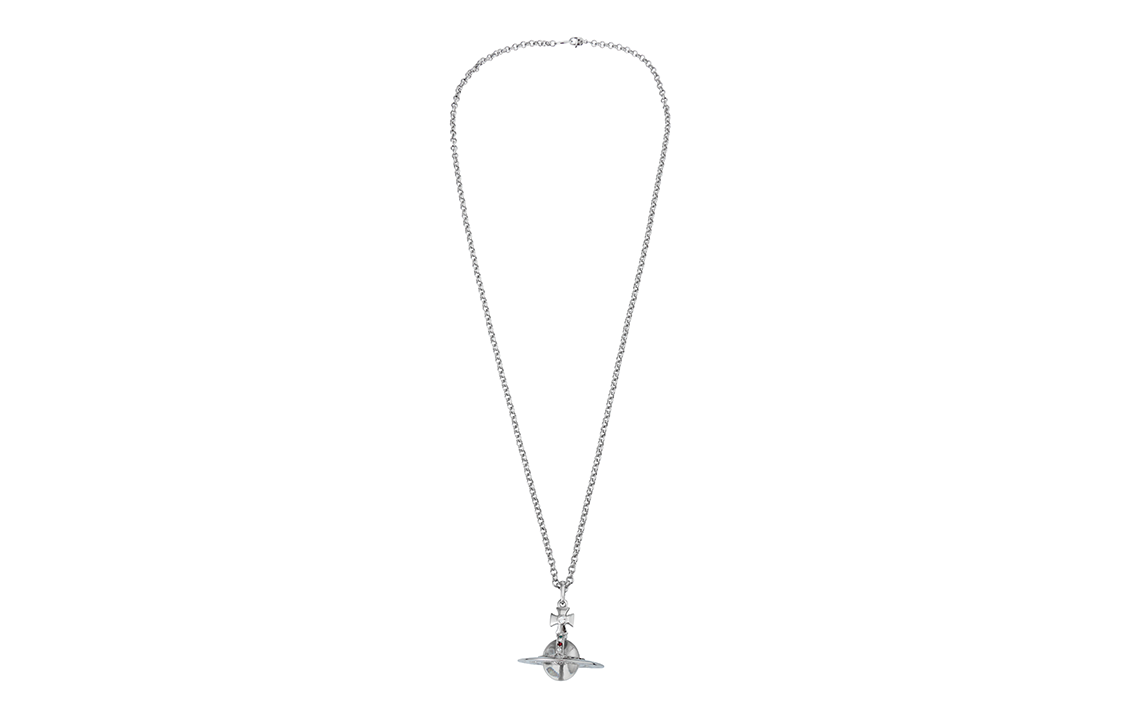 Vivienne Westwood Silver Saturn Pendant Necklace Unisex Couple Edition. 6302009602P019 圖 4