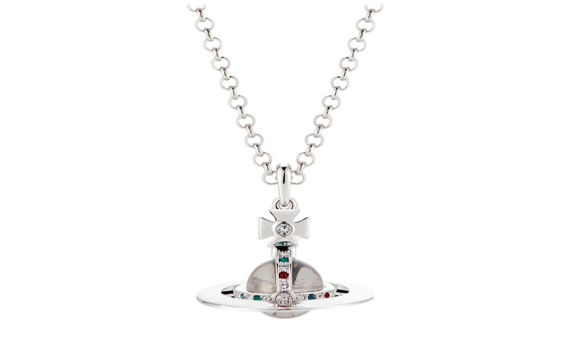 Vivienne Westwood Silver Saturn Pendant Necklace Unisex Couple Edition. 6302009602P019 圖 5