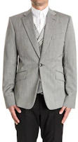 Vivienne Westwood Single-Breasted Slim Fit Blazer Jacket Grey S25BN0358S-44678-900F Vivienne Westwood Single-Breasted Slim Fit Blazer Jacket Grey S25BN0358S-44678-900F
