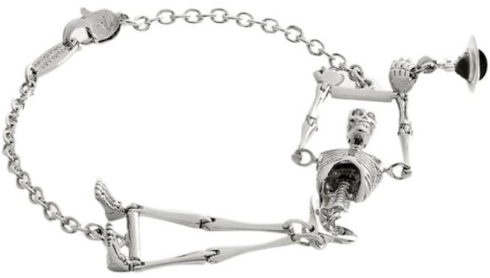 비비안 웨스트우드 스켈레톤 사턴 펜던트 팔찌 브라스 유니섹스 실버. 61020030W113W113 Order 비비안 웨스트우드 스켈레톤 사턴 펜던트 팔찌 브라스 유니섹스 실버. 61020030W113W113