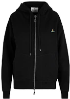 Vivienne Westwood Solid Color Zip Hoodie Jacket - Black 3I010005-J0006-PO-BLACK Vivienne Westwood Solid Color Zip Hoodie Jacket - Black 3I010005-J0006-PO-BLACK