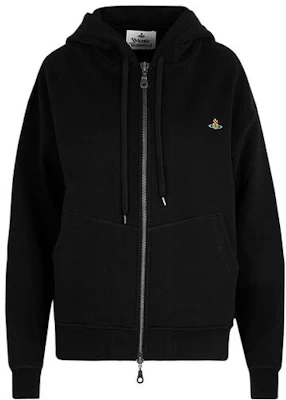 薇薇安·魏斯伍德純色拉鍊連帽外套 - 黑色 3I010005-J0006-PO-BLACK Buy 薇薇安·魏斯伍德純色拉鍊連帽外套 - 黑色 3I010005-J0006-PO-BLACK