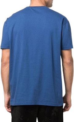 Vivienne Westwood SS22 Camiseta Azul Cuello Redondo con Logo Bordado. 3G010005J001MK401 Shop Vivienne Westwood SS22 Camiseta Azul Cuello Redondo con Logo Bordado. 3G010005J001MK401