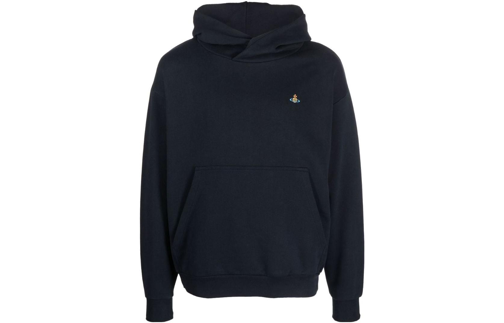 Vivienne Westwood SS22 Blue Hoodie with Orb Logo Embroidery 3I010003J0006K410