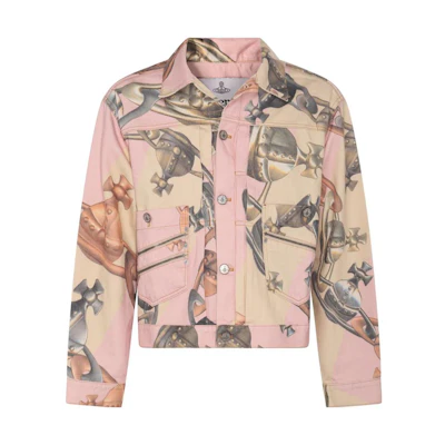 Vivienne Westwood SS23 Pink Pattern Print Single-Breasted Jacket. 39010008W00IZJ305