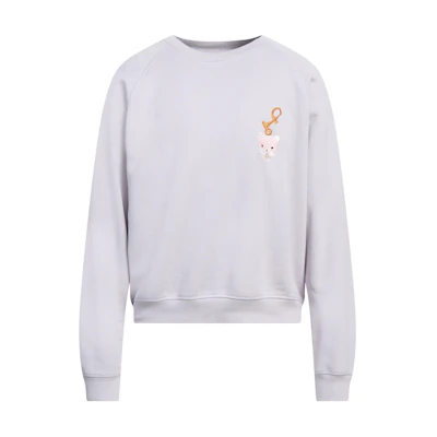 Vivienne Westwood SS23 Bear Embroidered Crewneck Sweatshirt White 3I010001J0006J404