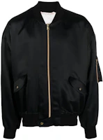 Vivienne Westwood SS23 Black Embroidered Letter Bomber Jacket 33040004W009VN401 Vivienne Westwood SS23 Black Embroidered Letter Bomber Jacket 33040004W009VN401